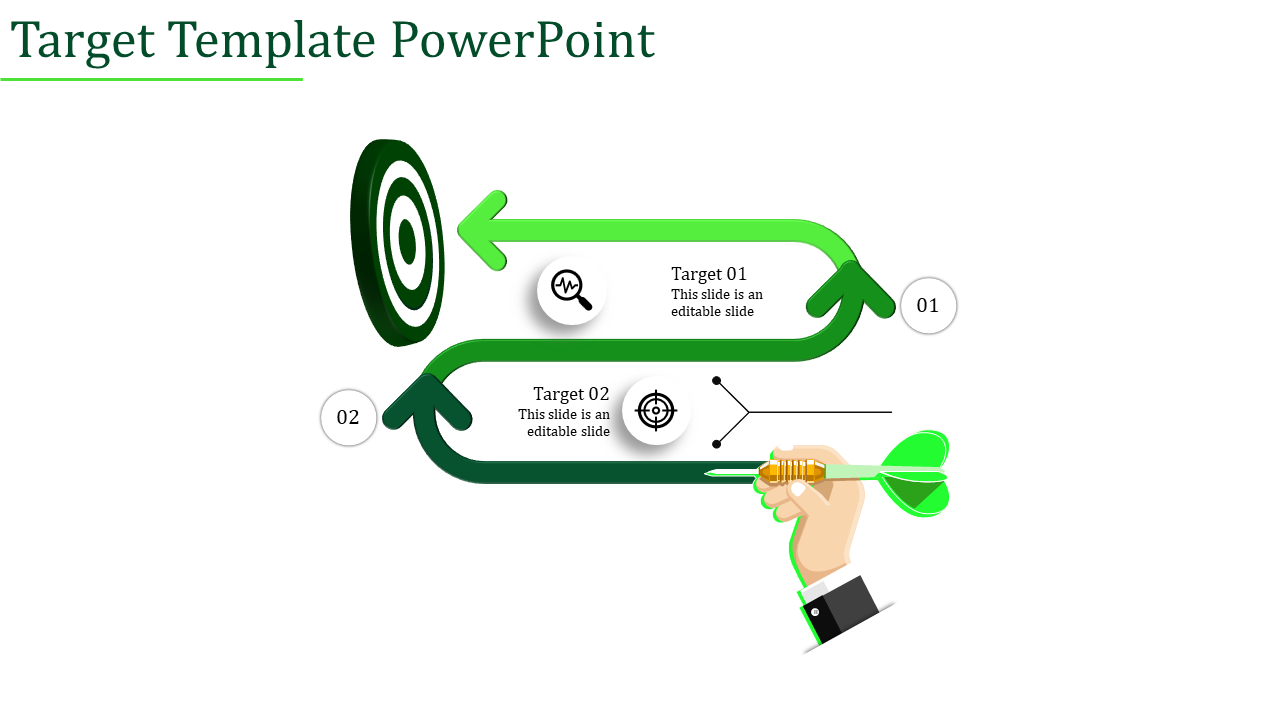 target template powerpoint-Target Template Powerpoint-2-Green